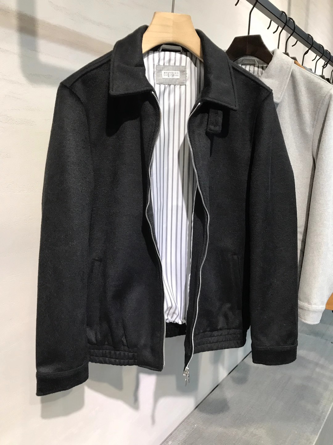 【新品】BC家族男士时装款老钱商务休闲羊毛/羊绒混纺夹克外套，上海贸易公司货，100%纯正血统品质，超重