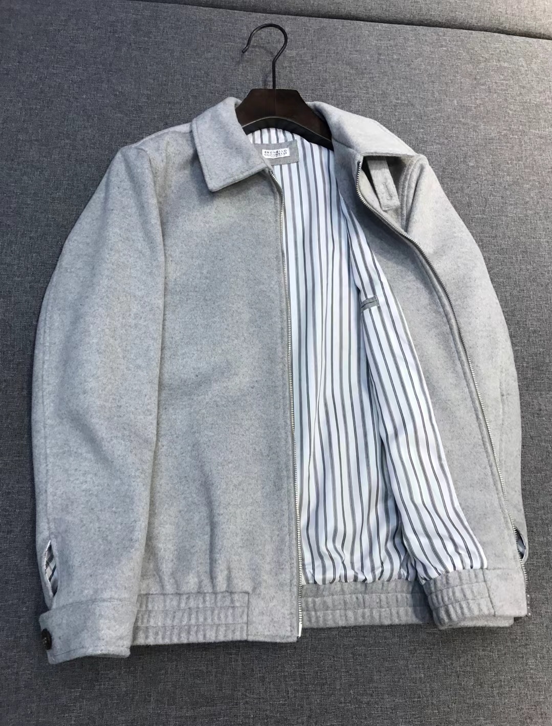 【新品】BC家族男士时装款老钱商务休闲羊毛/羊绒混纺夹克外套，上海贸易公司货，100%纯正血统品质，超重