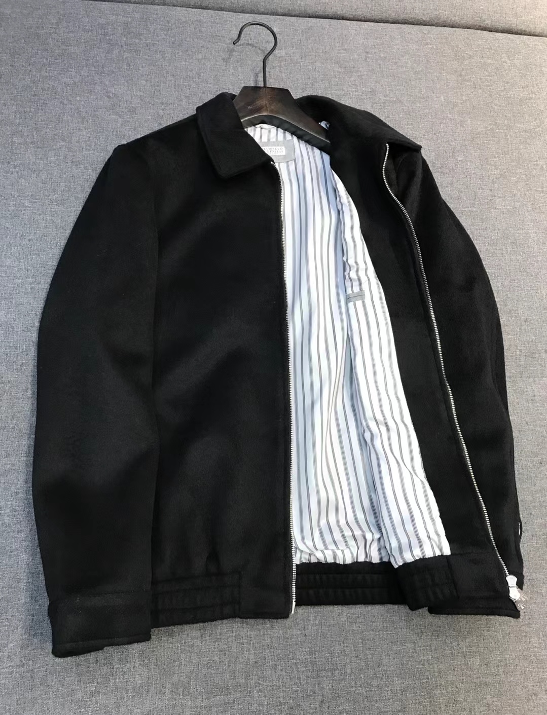 【新品】BC家族男士时装款老钱商务休闲羊毛/羊绒混纺夹克外套，上海贸易公司货，100%纯正血统品质，超重