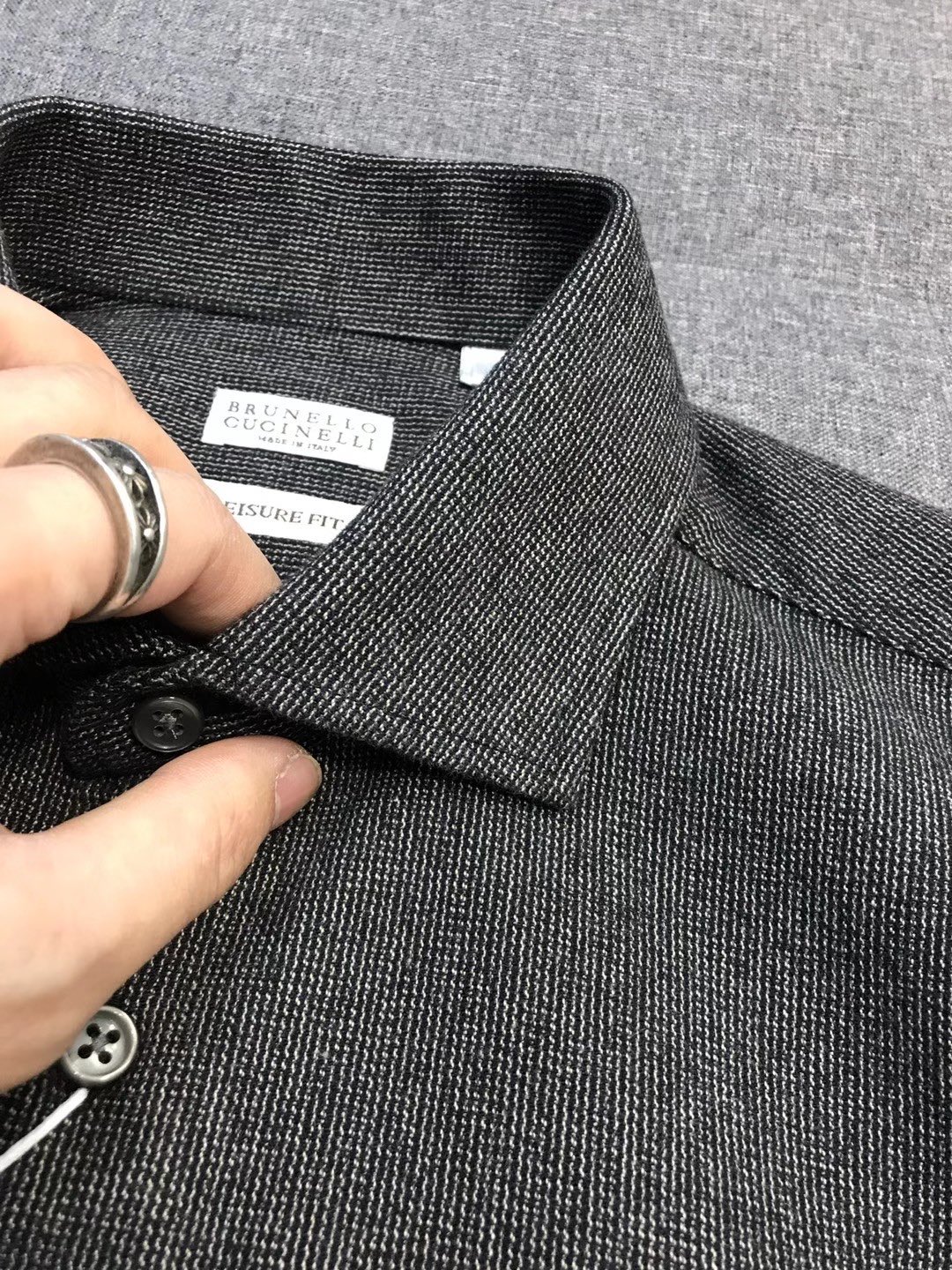 【新品】BC男士商务休闲羊毛混纺提花加厚长袖衬衫，上海贸易公司渠道货，品相完美如斯，100%纯正血统品质