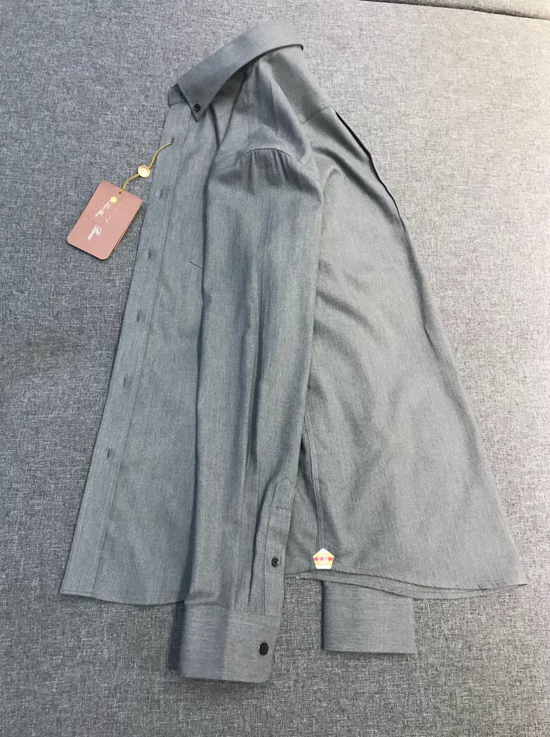 【新品-Loro piana男士高端商务休闲羊毛混纺长袖衬衫，贸易公司渠道臻品，系出名门，纯正血统品质，