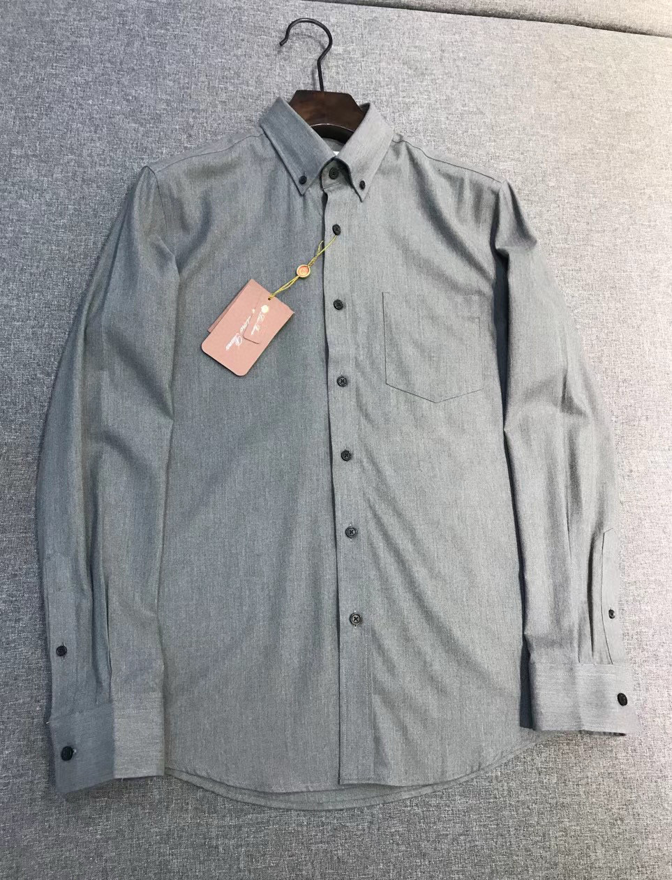 【新品-Loro piana男士高端商务休闲羊毛混纺长袖衬衫，贸易公司渠道臻品，系出名门，纯正血统品质，