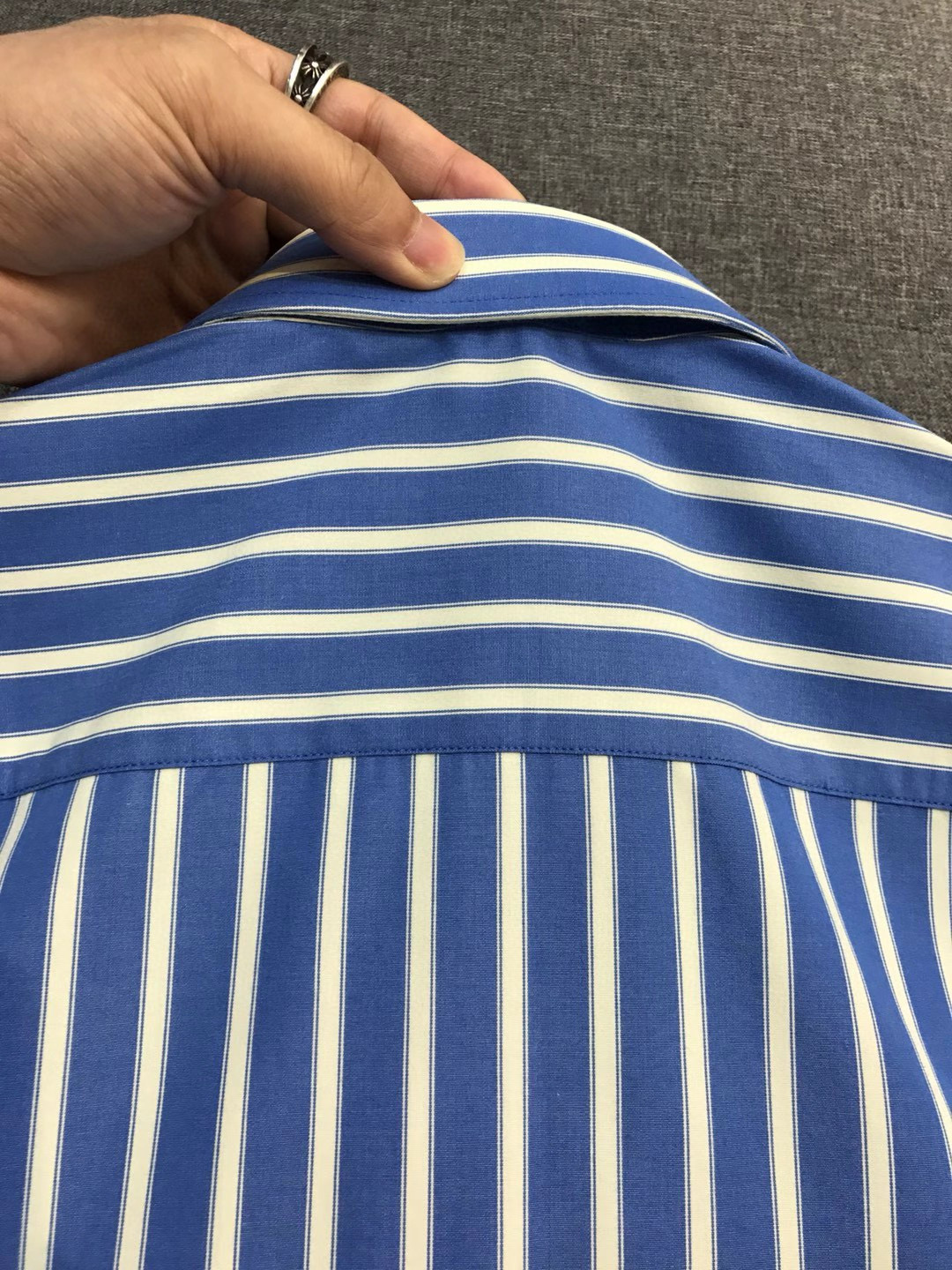 【新品】-Gu家族男士高端时装款条纹长袖衬衫，香港洋行渠道货，26年早春新品，经典明星级单品，广告画册形