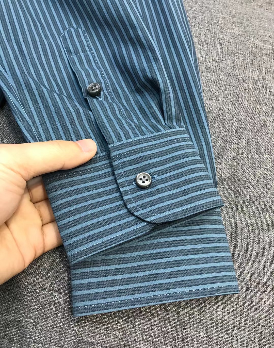 【新品】EZ家族男士高端商务休闲条纹长袖衬衫，顶级香港洋行货，纯血统品质，意大利原厂出品，26年早春新品