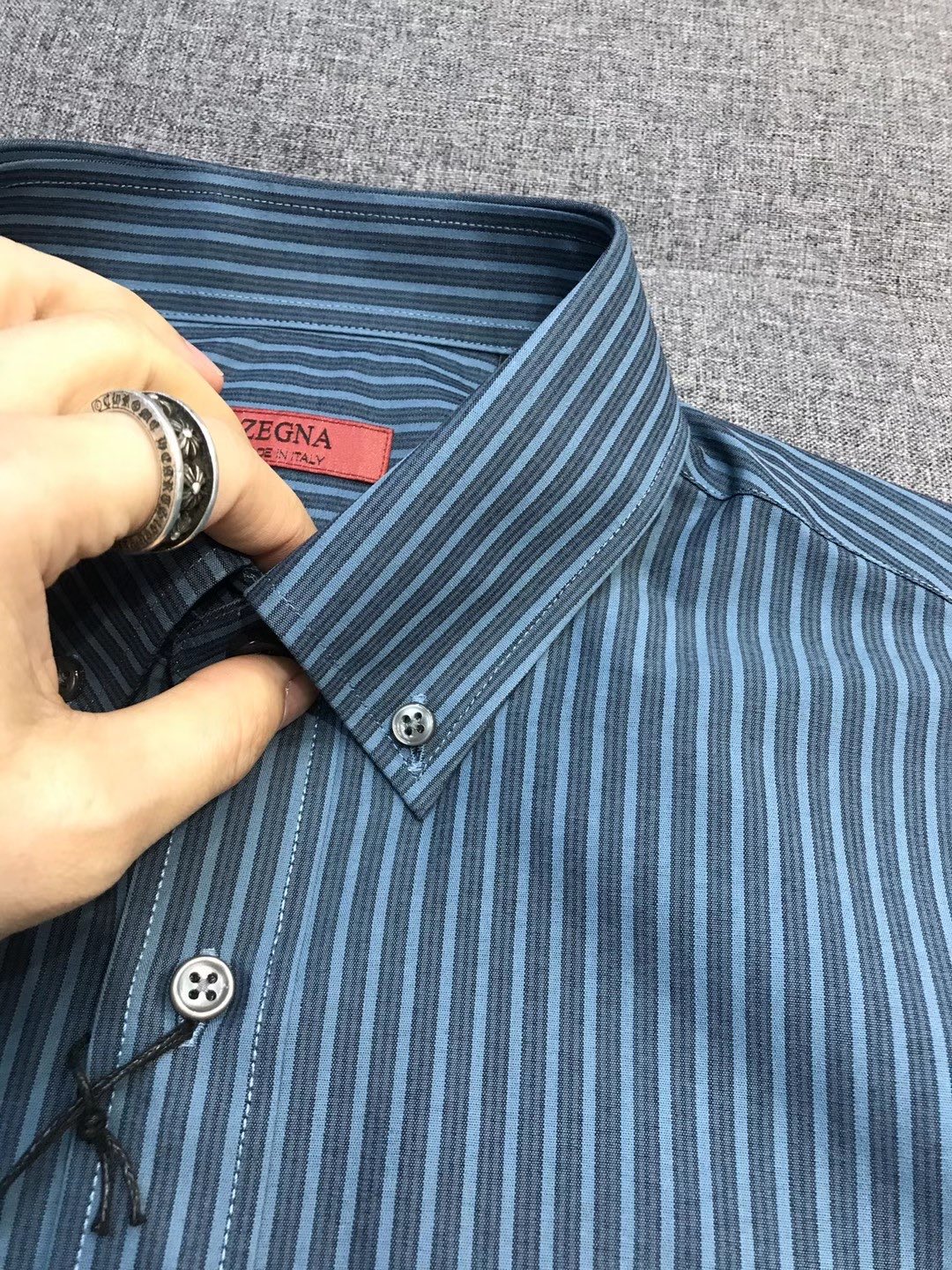 【新品】EZ家族男士高端商务休闲条纹长袖衬衫，顶级香港洋行货，纯血统品质，意大利原厂出品，26年早春新品