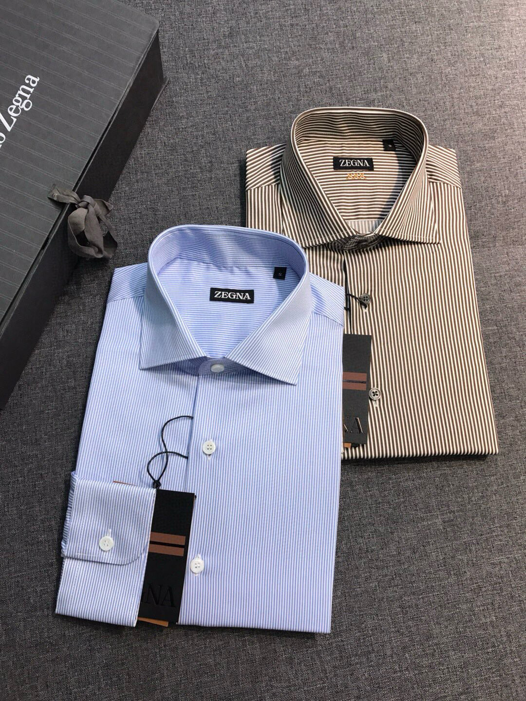 【新品EZ家族男士高端商务休闲条纹长袖衬衫，顶级香港洋行货，纯血统品质，土耳其代工出品，26年早春新品，