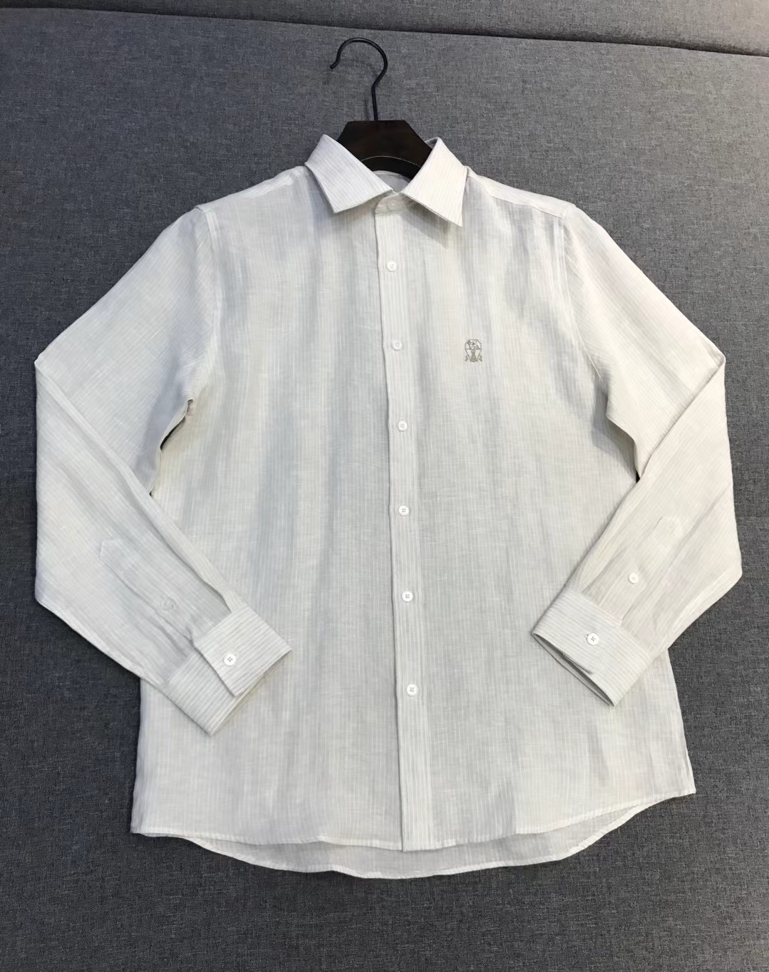 【新品-BC家族男士商务休闲比利时国宝级亚麻长袖衬衫，上海贸易公司渠道货，品相完美如斯，100%纯正血统