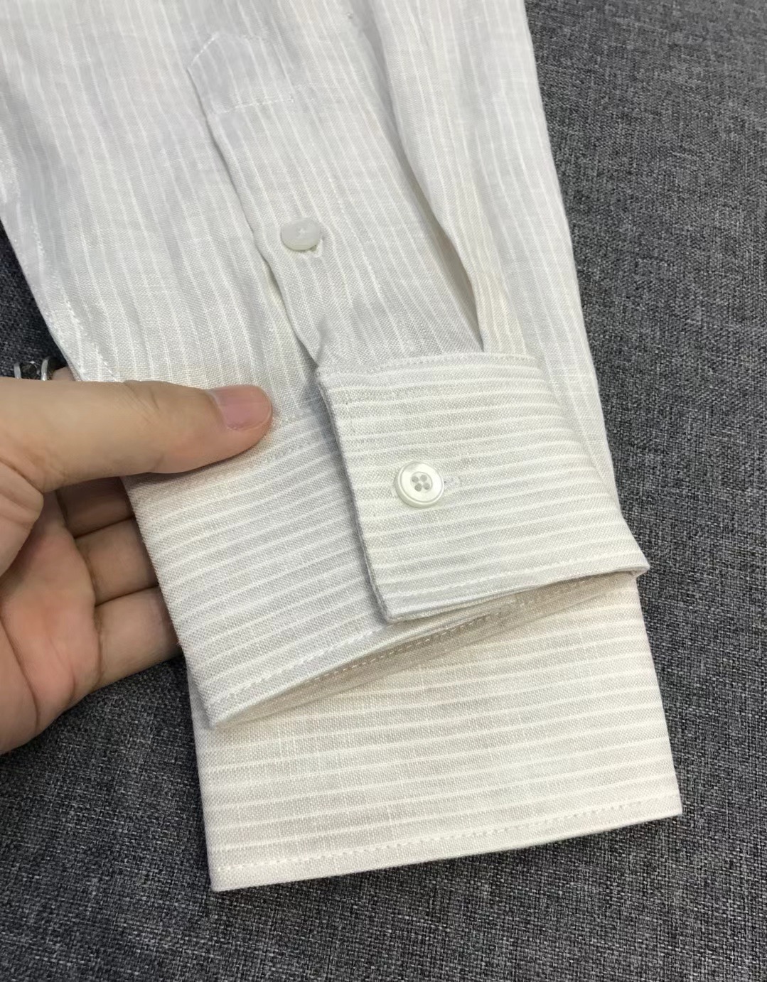 【新品-BC家族男士商务休闲比利时国宝级亚麻长袖衬衫，上海贸易公司渠道货，品相完美如斯，100%纯正血统