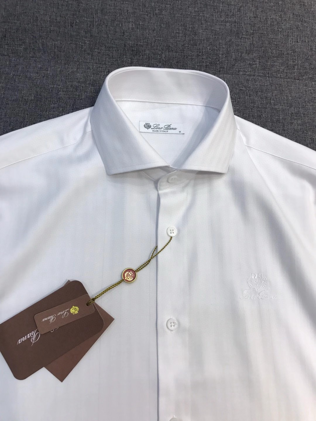 【新品】Loro Piana男士高端商务休闲提花长袖衬衫，贸易公司渠道臻品，系出名门，纯正血统品质，26