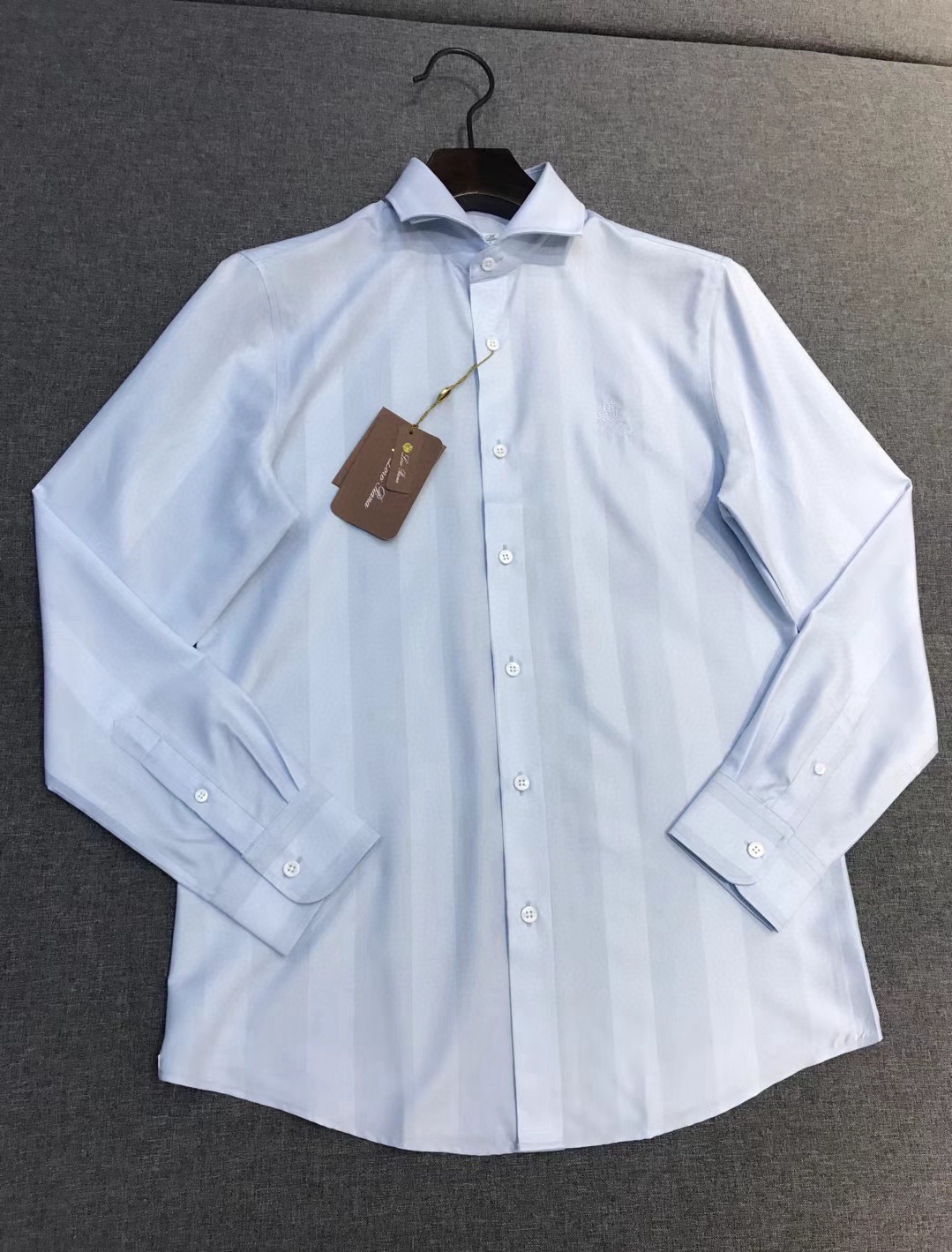 【新品】Loro Piana男士高端商务休闲提花长袖衬衫，贸易公司渠道臻品，系出名门，纯正血统品质，26