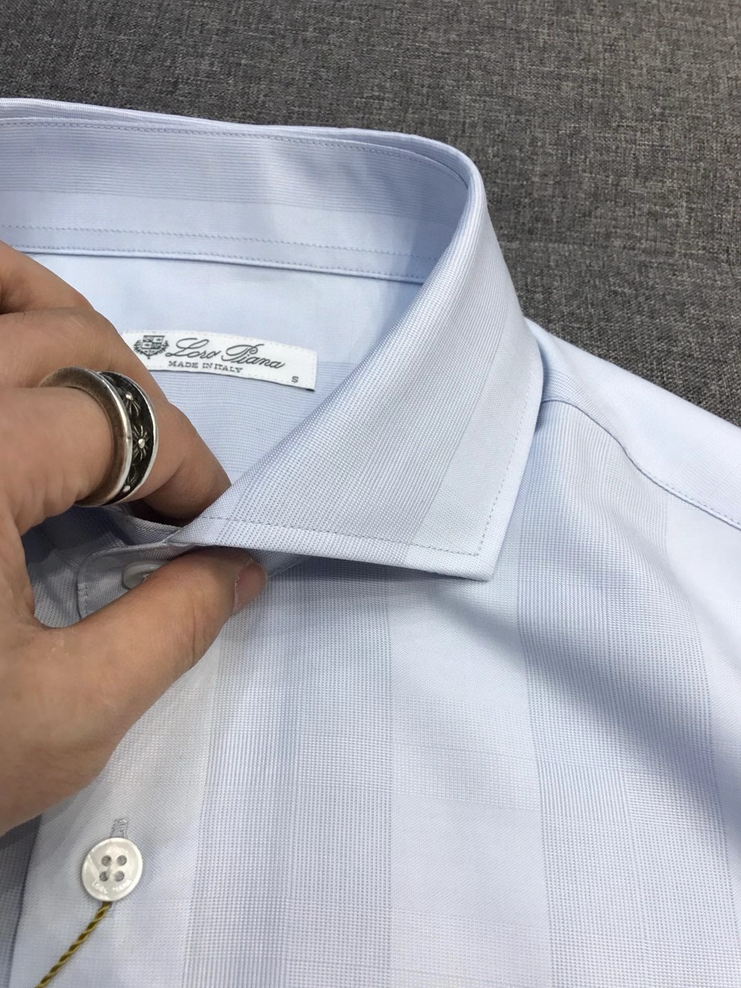 【新品】Loro Piana男士高端商务休闲提花长袖衬衫，贸易公司渠道臻品，系出名门，纯正血统品质，26
