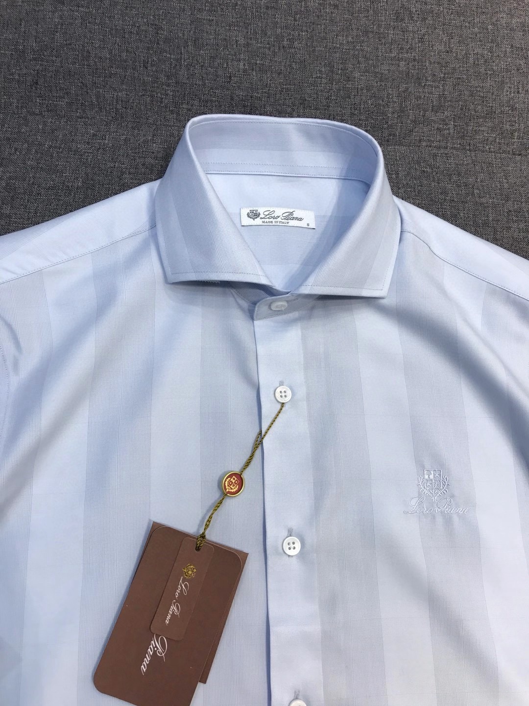 【新品】Loro Piana男士高端商务休闲提花长袖衬衫，贸易公司渠道臻品，系出名门，纯正血统品质，26