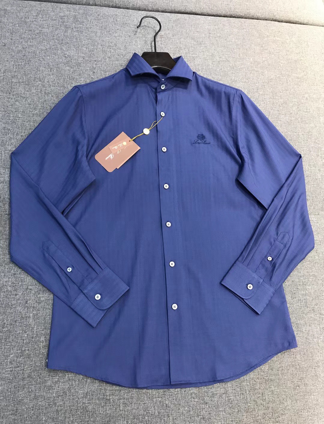 【新品】Loro Piana男士高端商务休闲提花长袖衬衫，贸易公司渠道臻品，系出名门，纯正血统品质，26