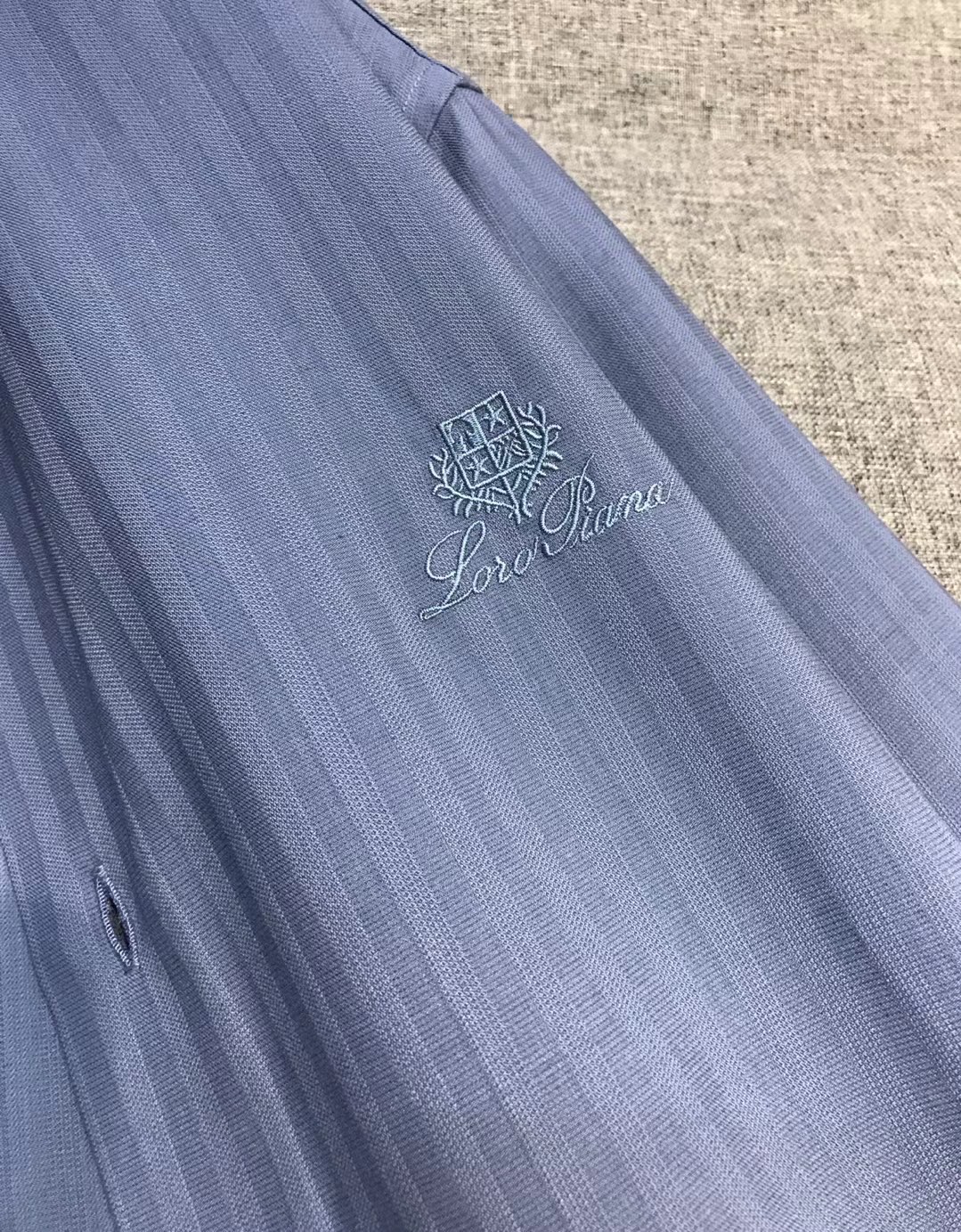 【新品】-Loro Piana男士高端商务休闲提花长袖衬衫，贸易公司渠道臻品，系出名门，纯正血统品质，2