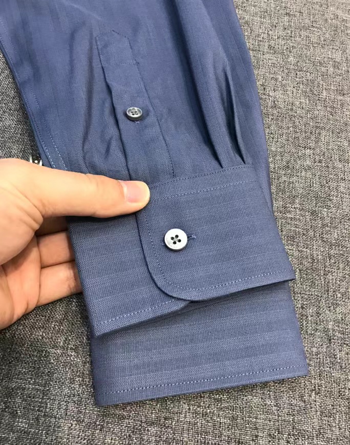 【新品】-Loro Piana男士高端商务休闲提花长袖衬衫，贸易公司渠道臻品，系出名门，纯正血统品质，2