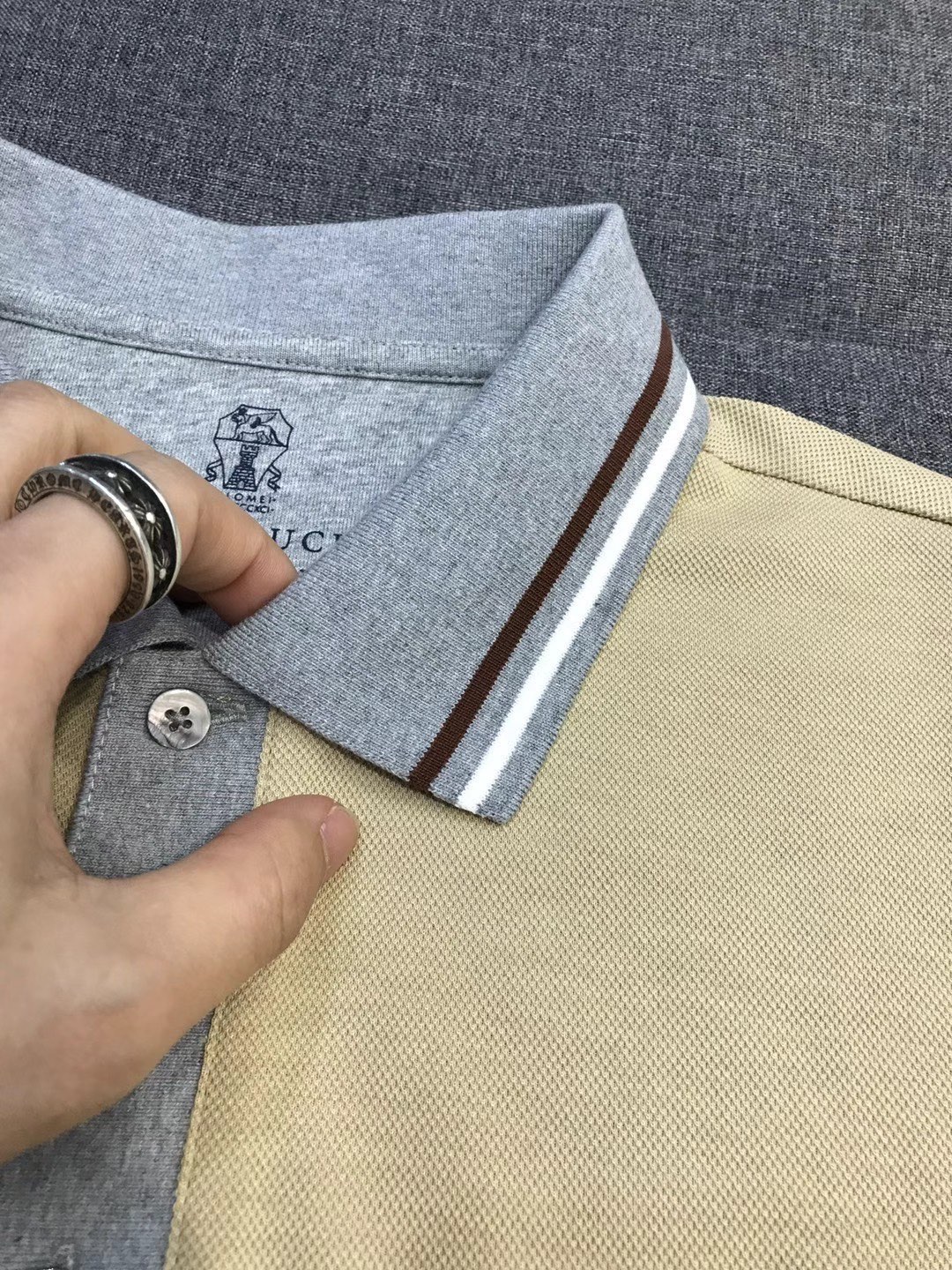 【新品】 -BC男士商务休闲撞色翻领长袖POLO衫，上海贸易公司货，100%纯正血统品质，26年春夏新品