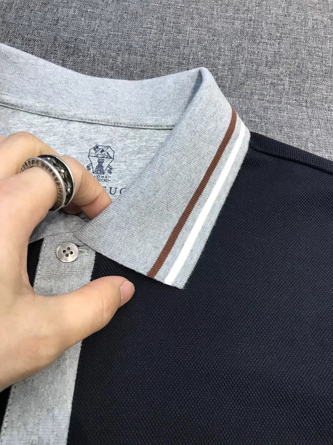 【新品】 BC男士商务休闲撞色翻领长袖POLO衫，上海贸易公司货，100%纯正血统品质，26年春夏新品，