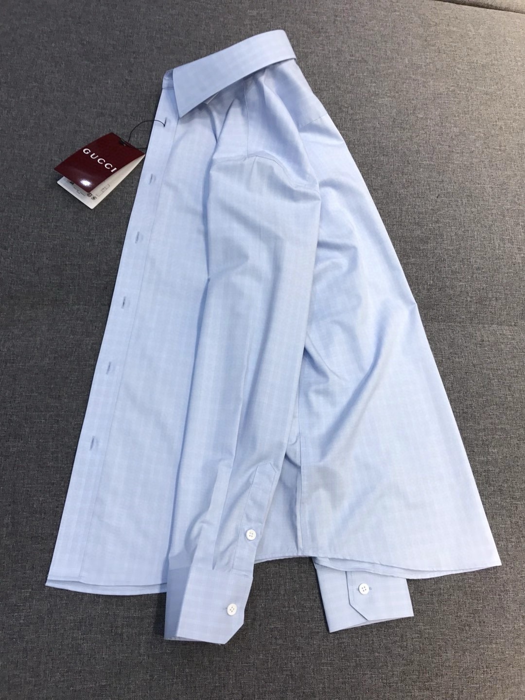 【新品】Gu家族男士高端时装款格纹长袖衬衫，香港洋行渠道货，26年早春新品，经典明星级单品，广告画册形象