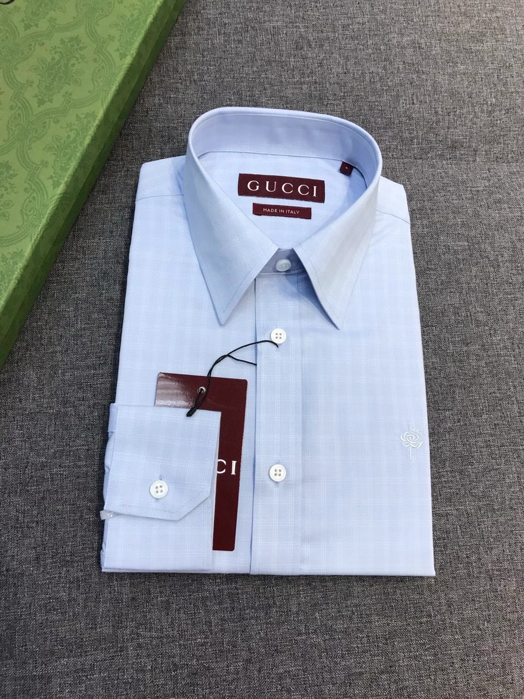 【新品】Gu家族男士高端时装款格纹长袖衬衫，香港洋行渠道货，26年早春新品，经典明星级单品，广告画册形象