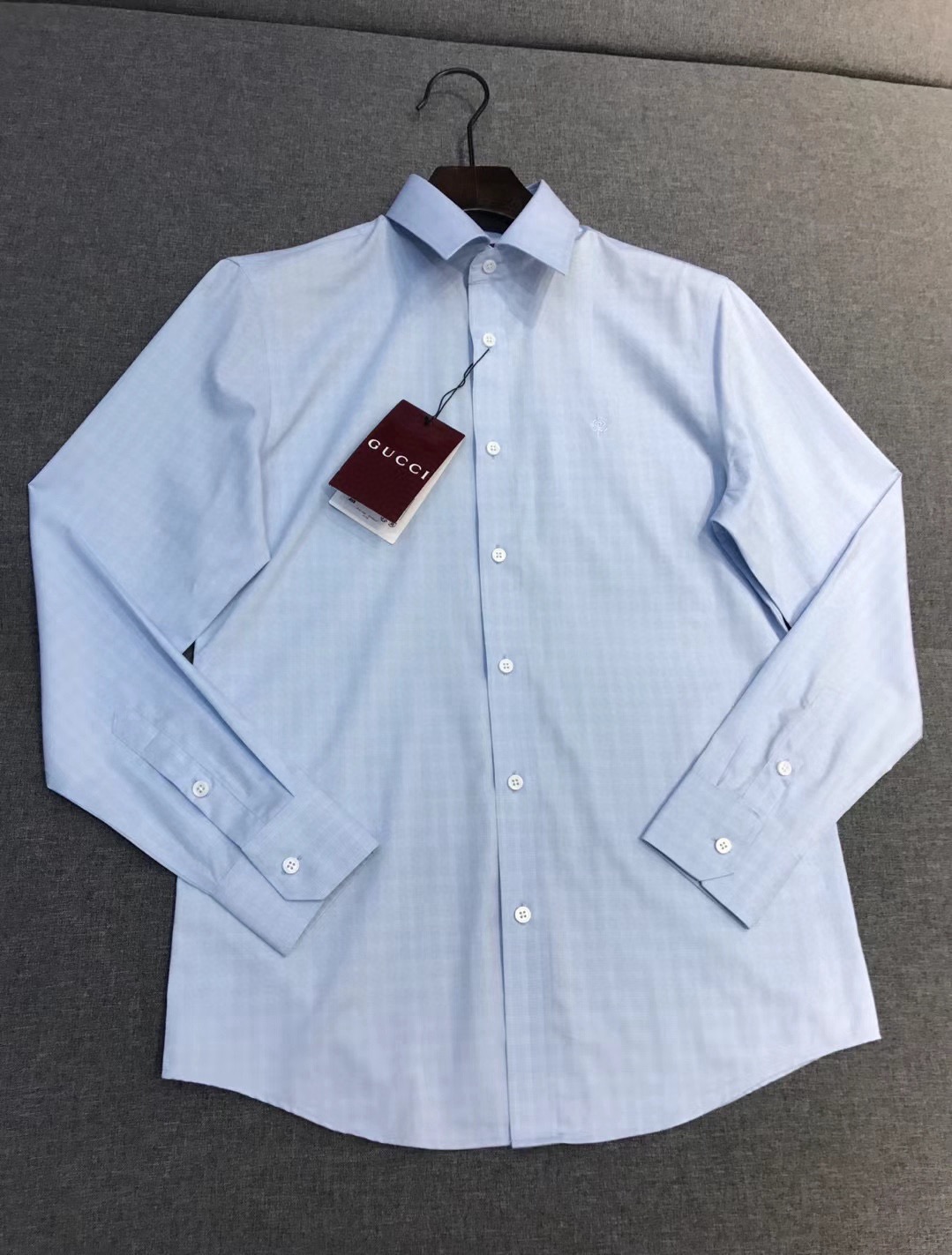 【新品】Gu家族男士高端时装款格纹长袖衬衫，香港洋行渠道货，26年早春新品，经典明星级单品，广告画册形象