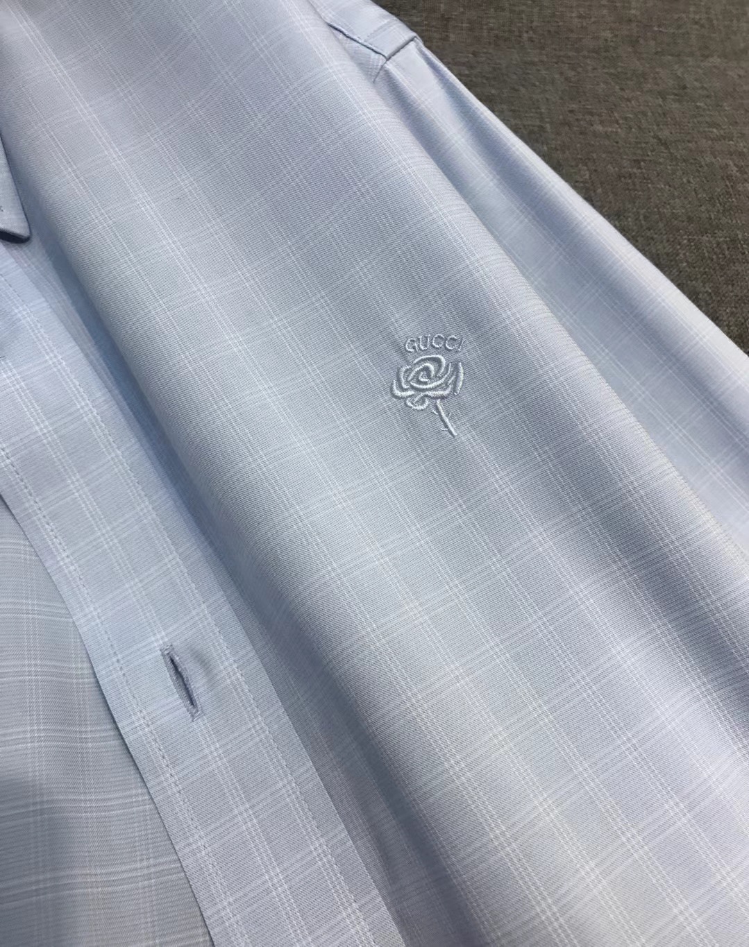 【新品】Gu家族男士高端时装款格纹长袖衬衫，香港洋行渠道货，26年早春新品，经典明星级单品，广告画册形象