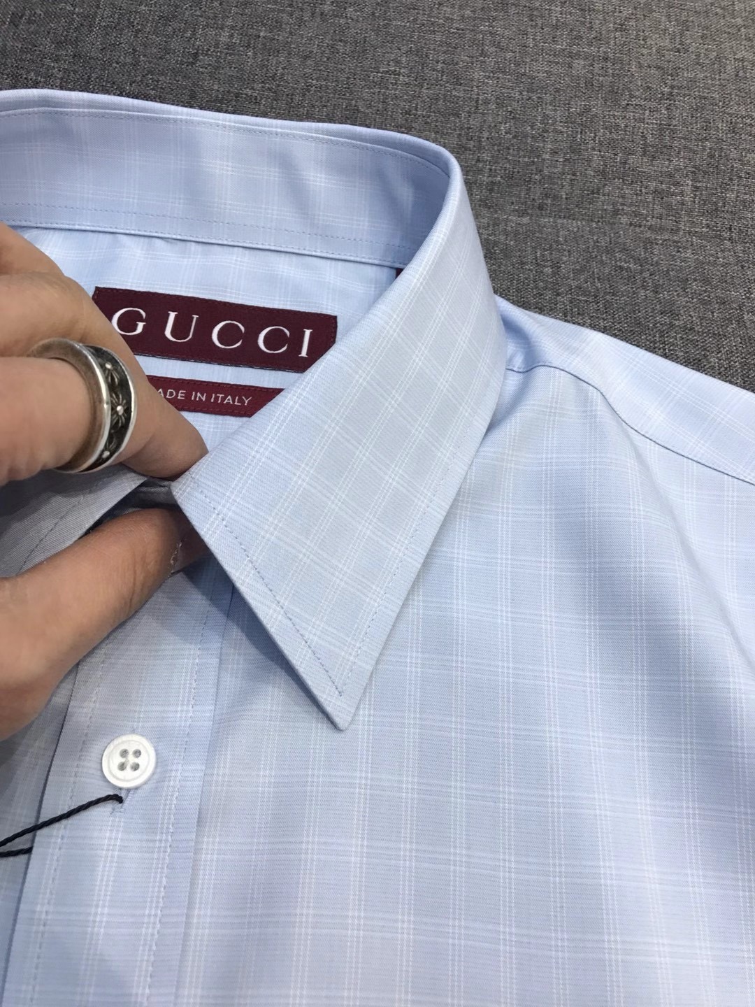 【新品】Gu家族男士高端时装款格纹长袖衬衫，香港洋行渠道货，26年早春新品，经典明星级单品，广告画册形象