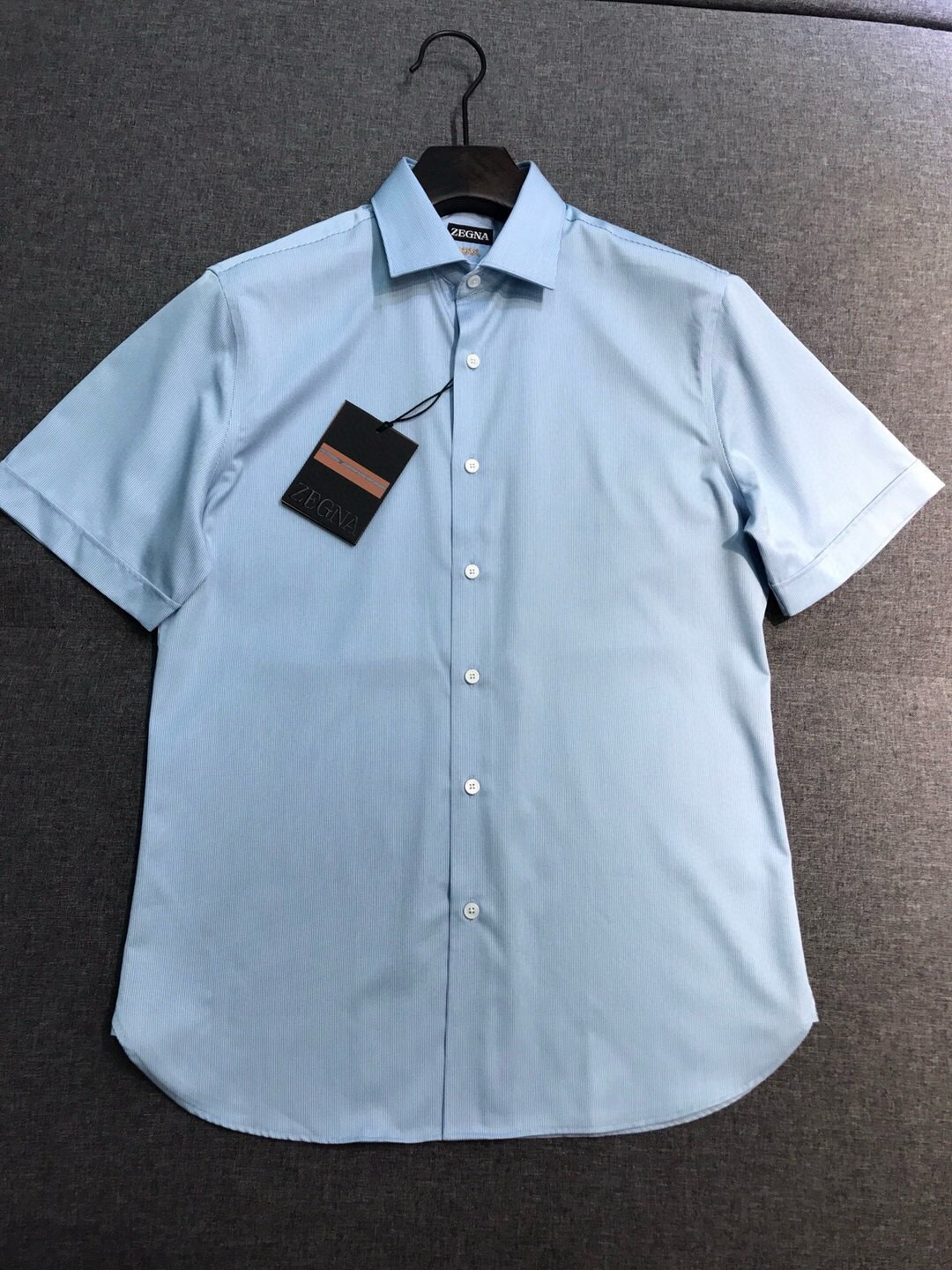 【新品】-EZ家族男士高端商务休闲条纹短袖衬衫，顶级香港洋行货，纯血统品质，原厂代工出品，26年官方新品