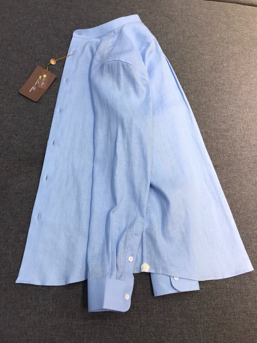 【新品】-Loro piana家族男士高端时装款老钱风纯亚麻长袖衬衫,贸易公司渠道臻品,系出名门,纯正血统品质,意大利原 【新品】-Loro piana家族男士高端时装款老钱风纯亚麻长袖衬衫,贸易公司渠道臻品,系出名门,纯正血统品质,意大利原