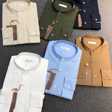 【新品】Loro piana家族男士高端时装款老钱风纯亚麻长袖衬衫,贸易公司渠道臻品,系出名门,纯正血统品质,意大利原产 【新品】Loro piana家族男士高端时装款老钱风纯亚麻长袖衬衫,贸易公司渠道臻品,系出名门,纯正血统品质,意大利原产