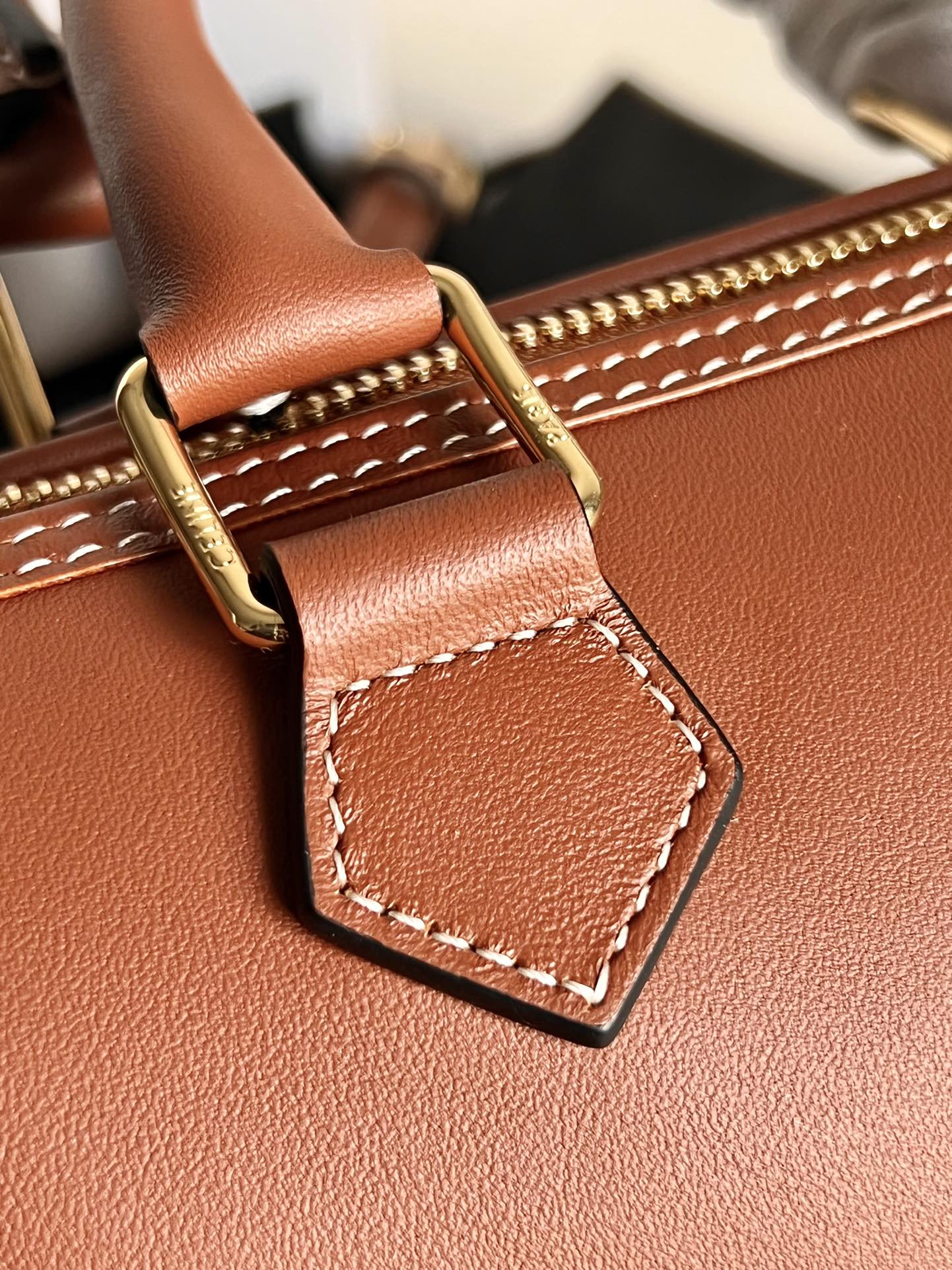 🅲🅴🅻🅸🅽🅴 小号光滑牛皮革波士顿包【原厂牛皮全钢五金升级版】尺寸：20 X 14 X 10.5cm，翻