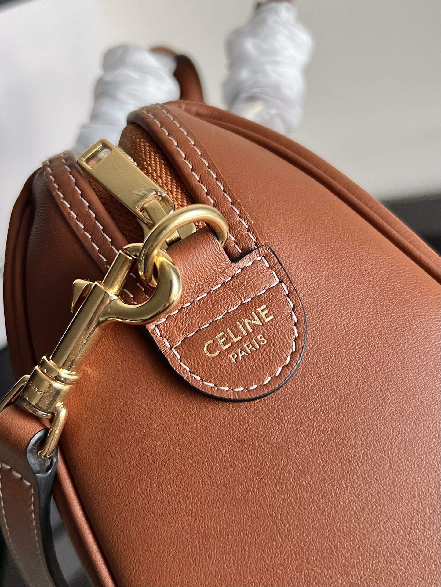 🅲🅴🅻🅸🅽🅴 小号光滑牛皮革波士顿包【原厂牛皮全钢五金升级版】尺寸：20 X 14 X 10.5cm，翻