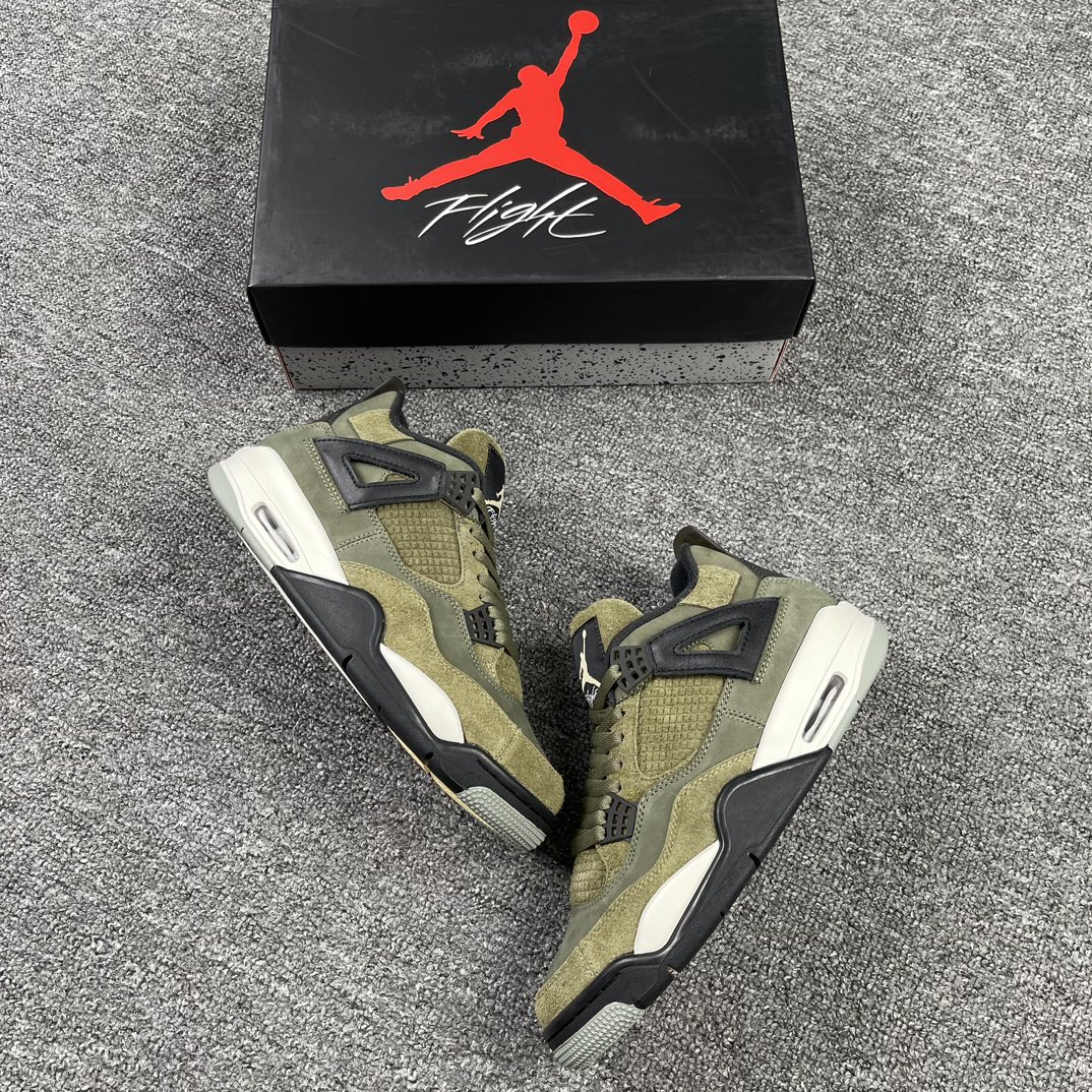 AJ4军绿色尺码:40-47福利特价