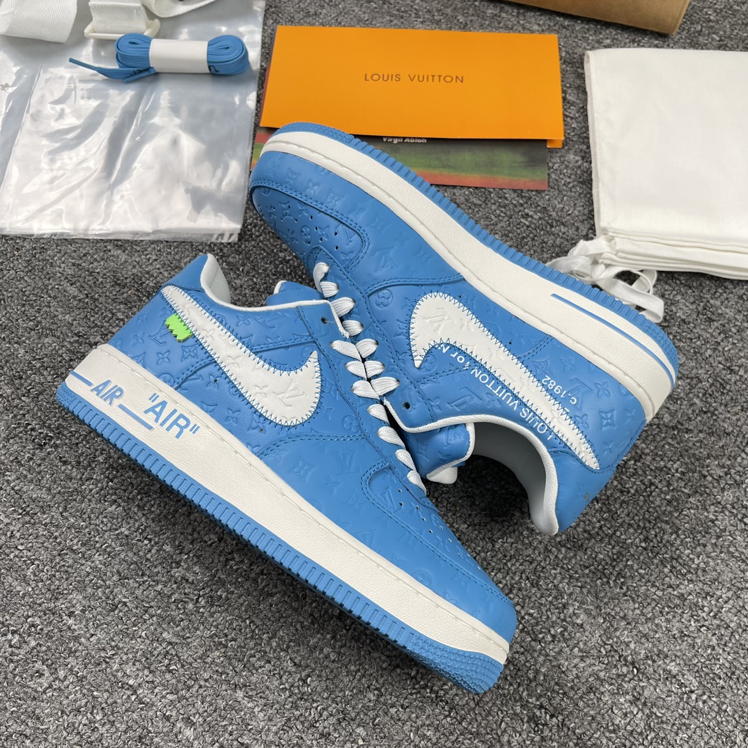 特价福利--顶级高奢福利蓝白配色市面独家顶级版本福利驴牌xNikeAirForce1Low空军重磅联名2