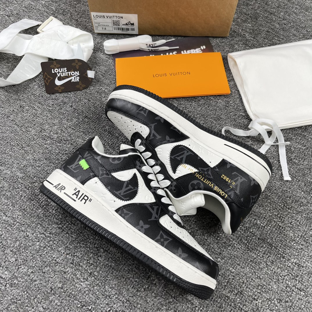 特价福利--顶级高奢福利黑白配色市面独家顶级版本福利驴牌xNikeAirForce1Low空军重磅联名2