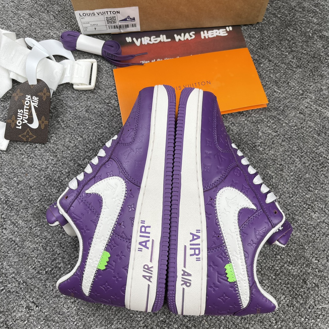 特价福利--顶级高奢福利紫白配色市面独家顶级版本福利驴牌xNikeAirForce1Low空军重磅联名2