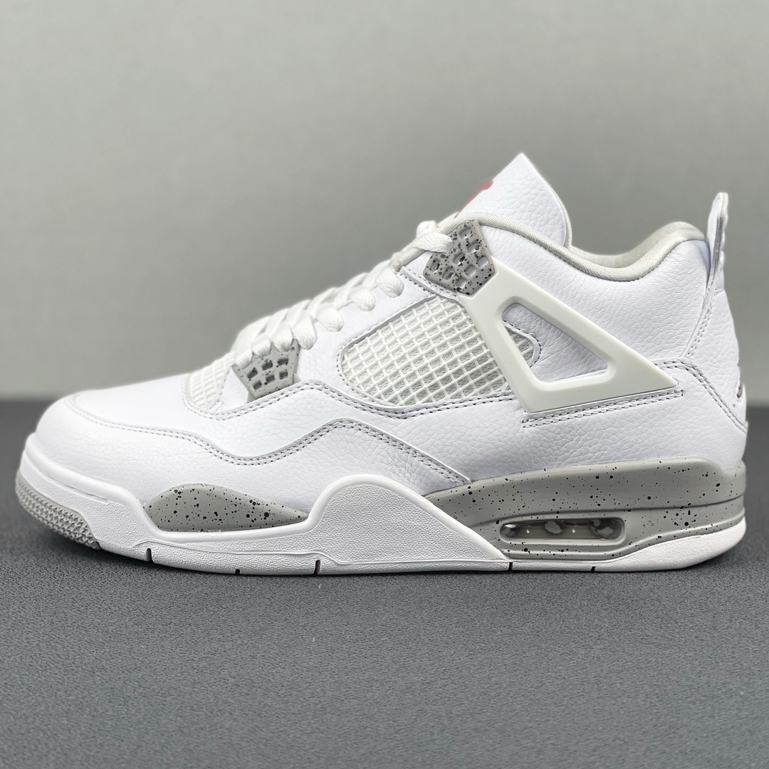 AJ4白奥利奥尺码:40.5-48.5纯原版-Airjordan4whiteoreoaj4白奥利奥灰白水