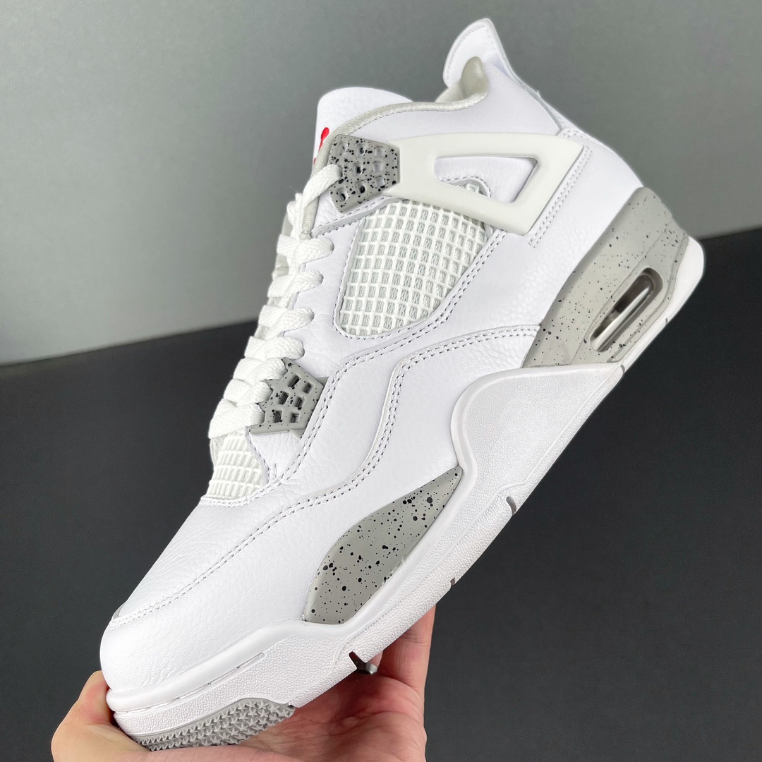 AJ4白奥利奥尺码:40.5-48.5纯原版-Airjordan4whiteoreoaj4白奥利奥灰白水