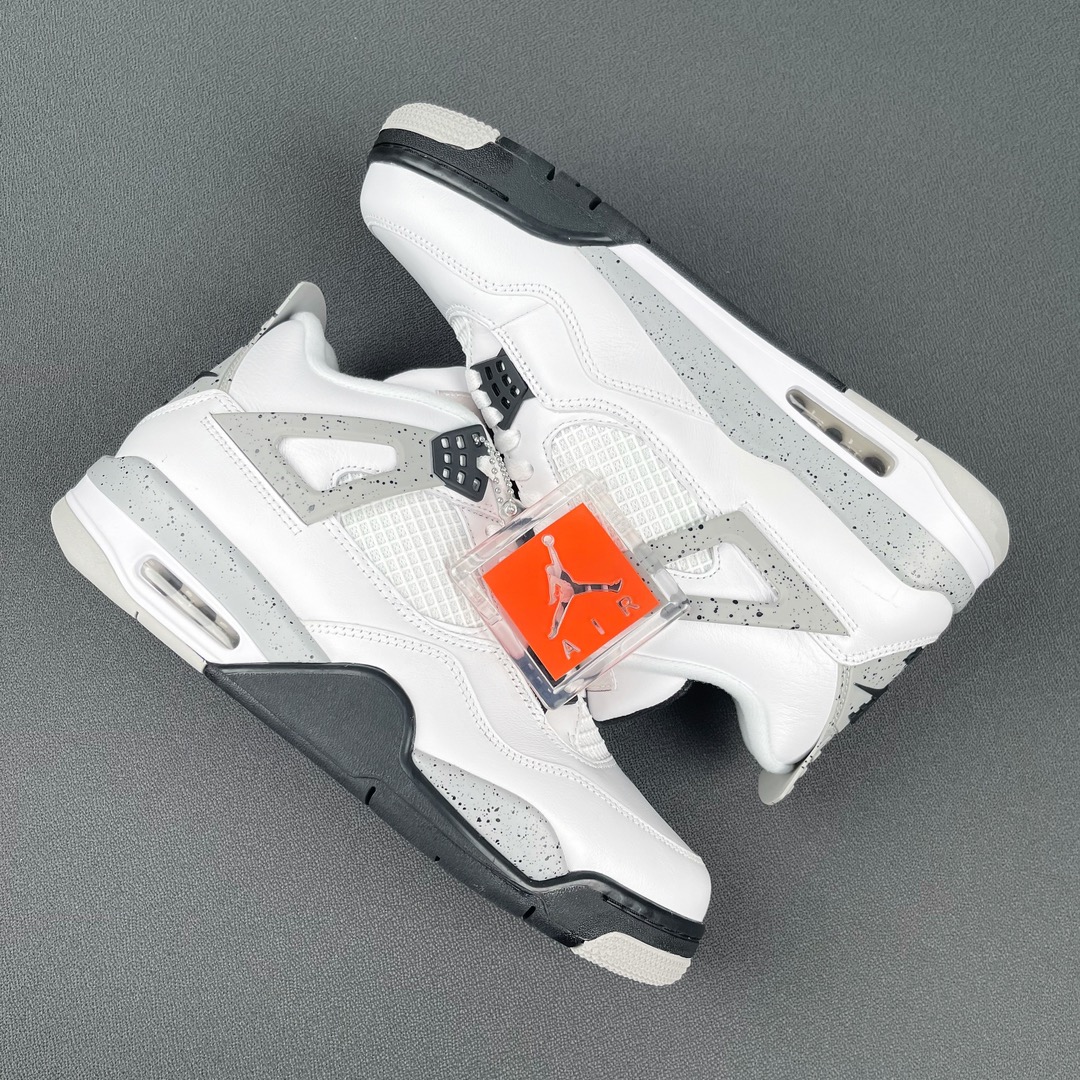 AJ4白水泥尺码:40.5-48.5纯原版-AirJordan4WhiteCementAJ4乔4白水泥白