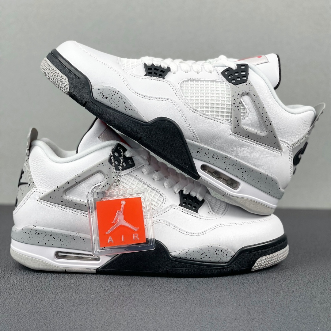 AJ4白水泥尺码:40.5-48.5纯原版-AirJordan4WhiteCementAJ4乔4白水泥白