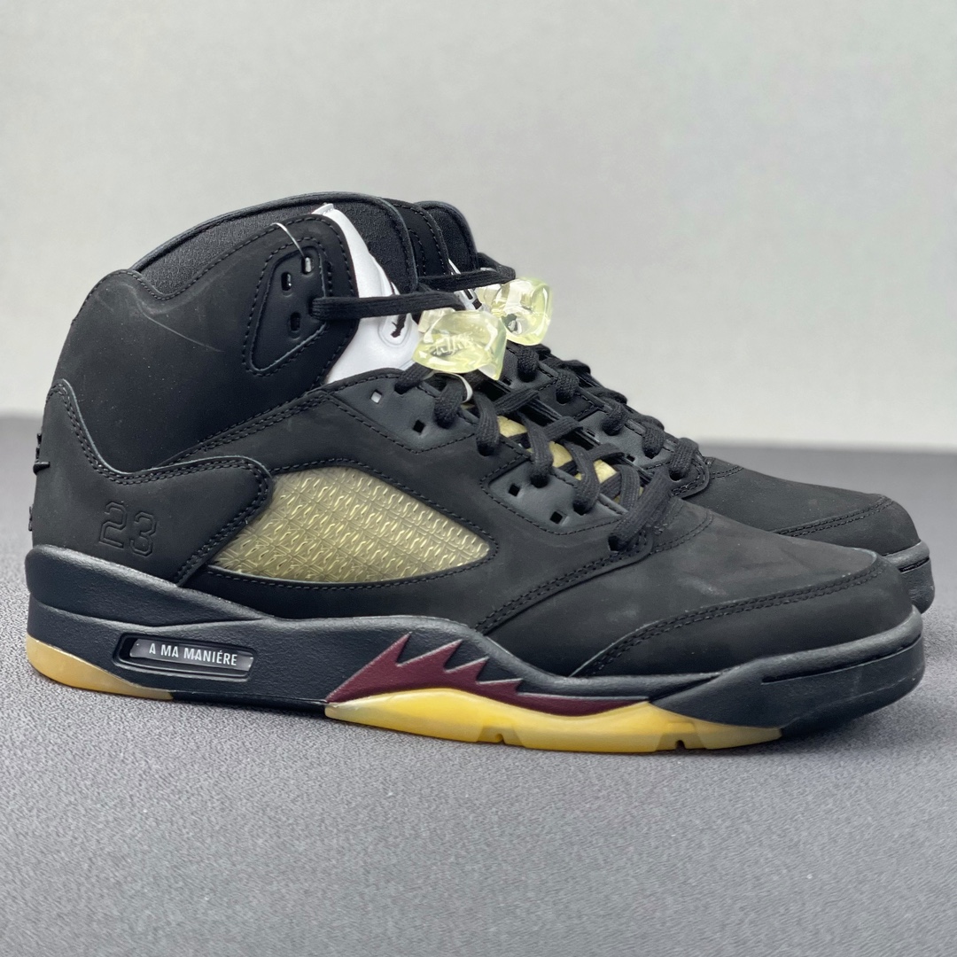 AJ5黑红尺码:40.5-47.5总裁Y3版出品-AMaManiérexAirJordan5“Black