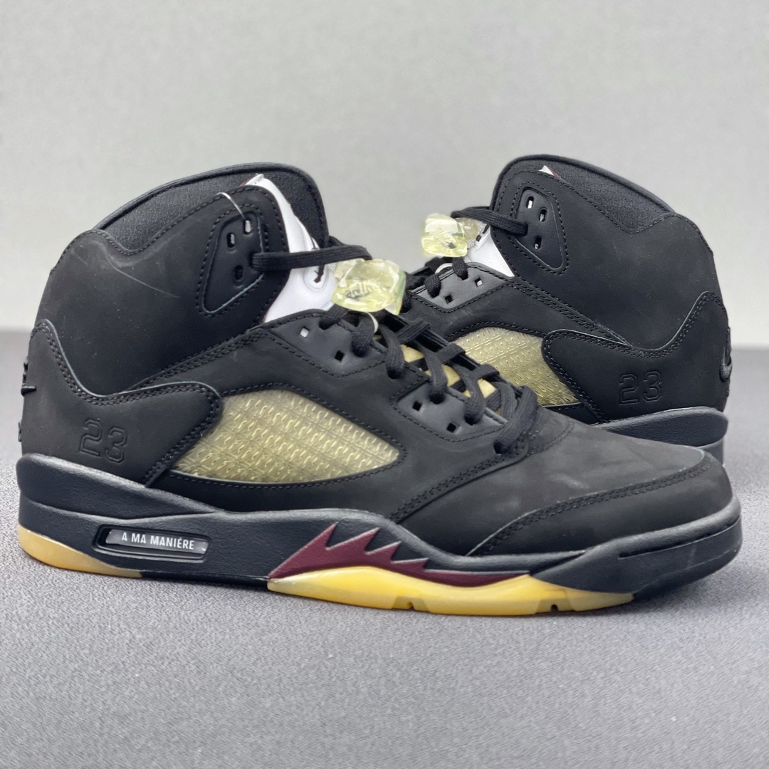 AJ5黑红尺码:40.5-47.5总裁Y3版出品-AMaManiérexAirJordan5“Black