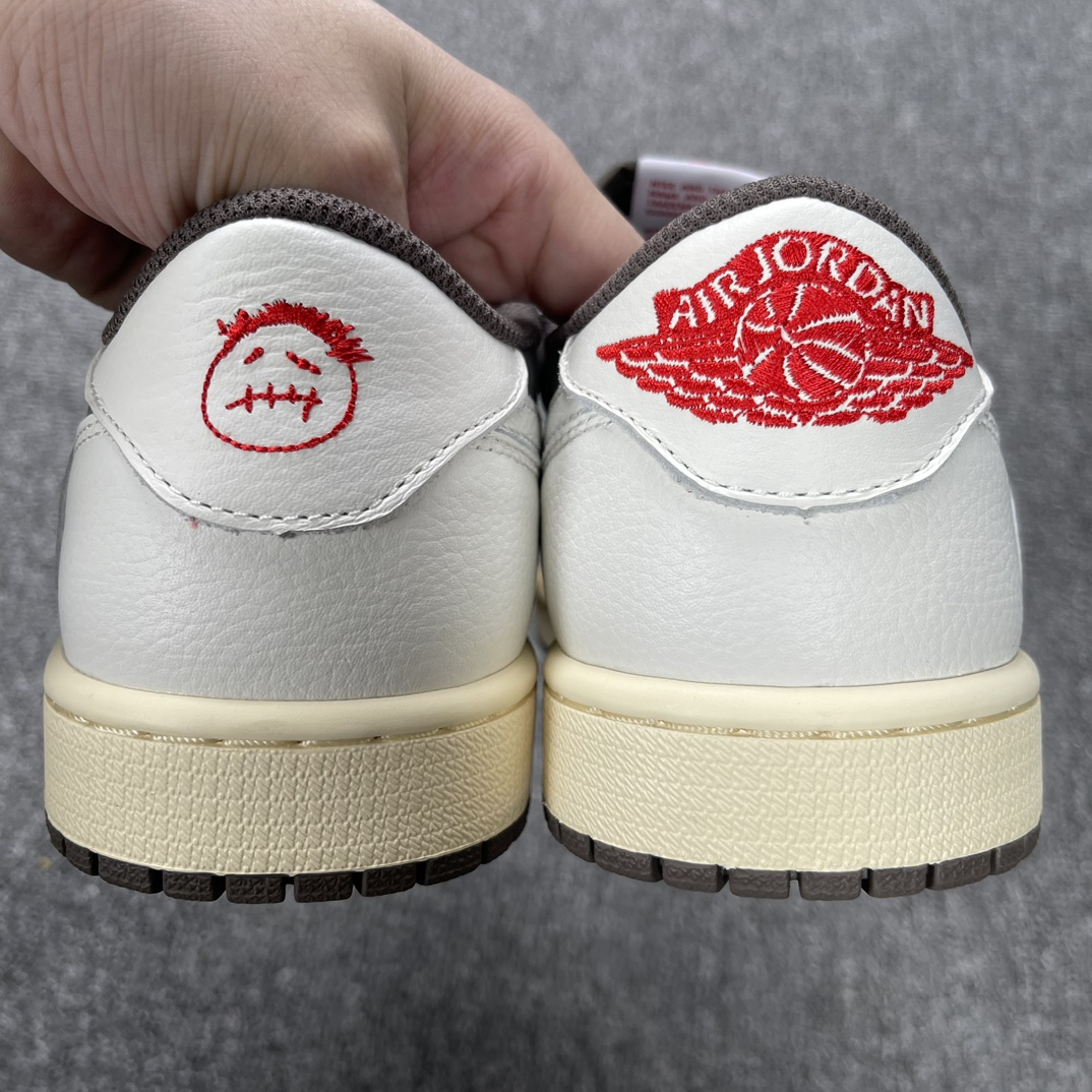 AJ1Low白棕倒钩鞋码40-47.5总裁Y3版出品-StockX-TravisScottxAirJor