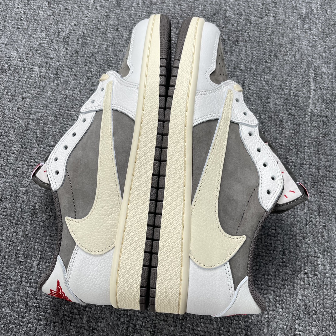 AJ1Low白棕倒钩鞋码40-47.5总裁Y3版出品-StockX-TravisScottxAirJor