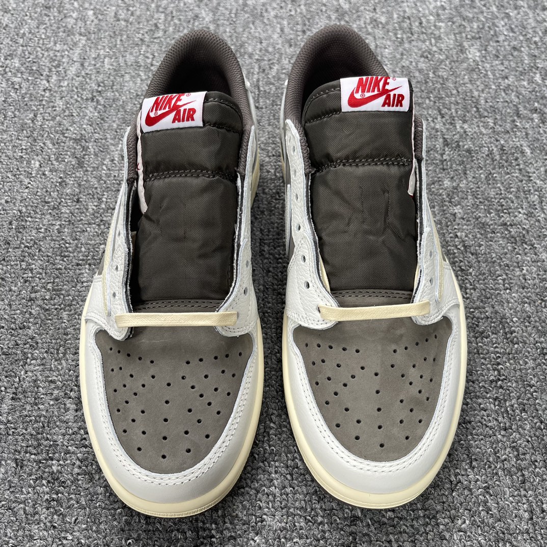 AJ1Low白棕倒钩鞋码40-47.5总裁Y3版出品-StockX-TravisScottxAirJor