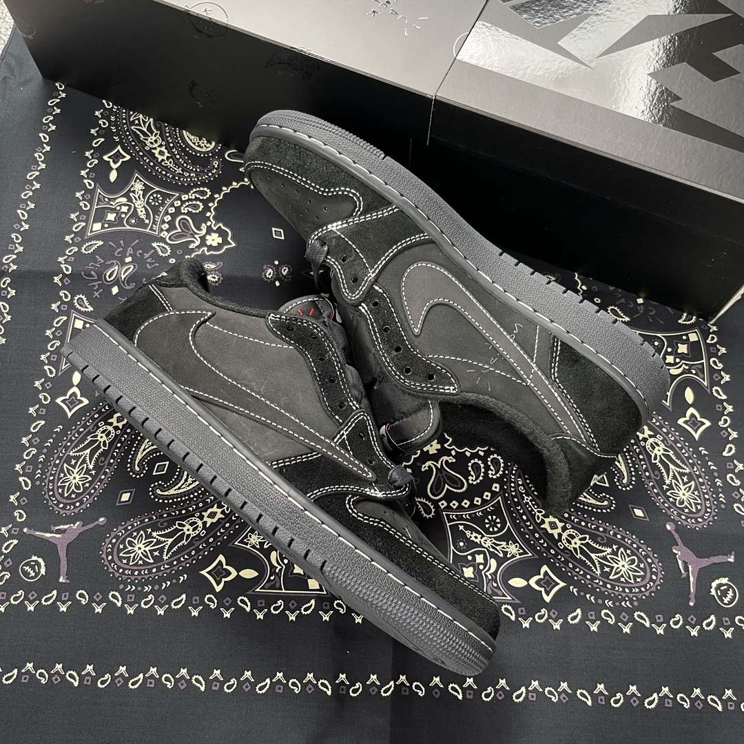 AJLow倒钩全黑尺码40-47.5总裁Y3版出品-StockX-TravisScottxAirJord