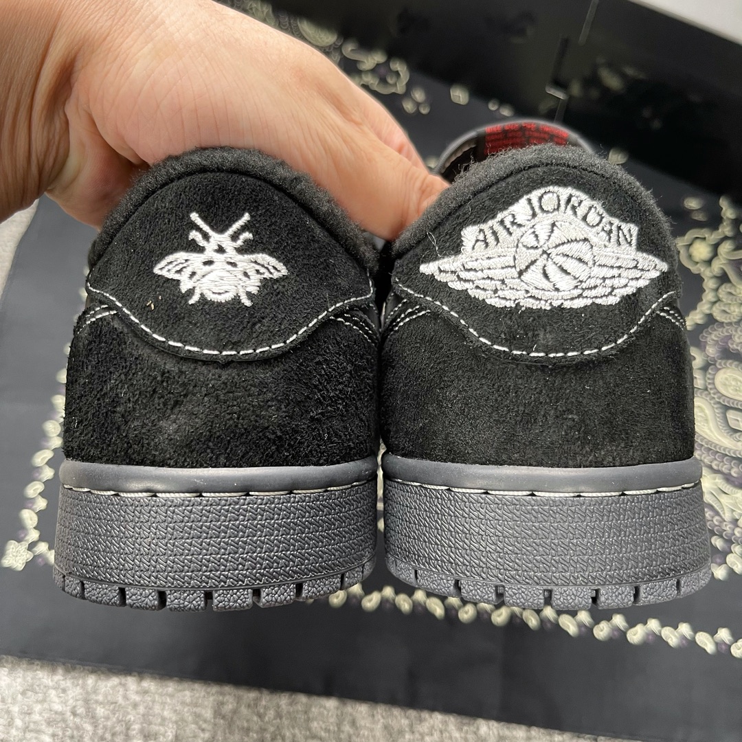 AJLow倒钩全黑尺码40-47.5总裁Y3版出品-StockX-TravisScottxAirJord