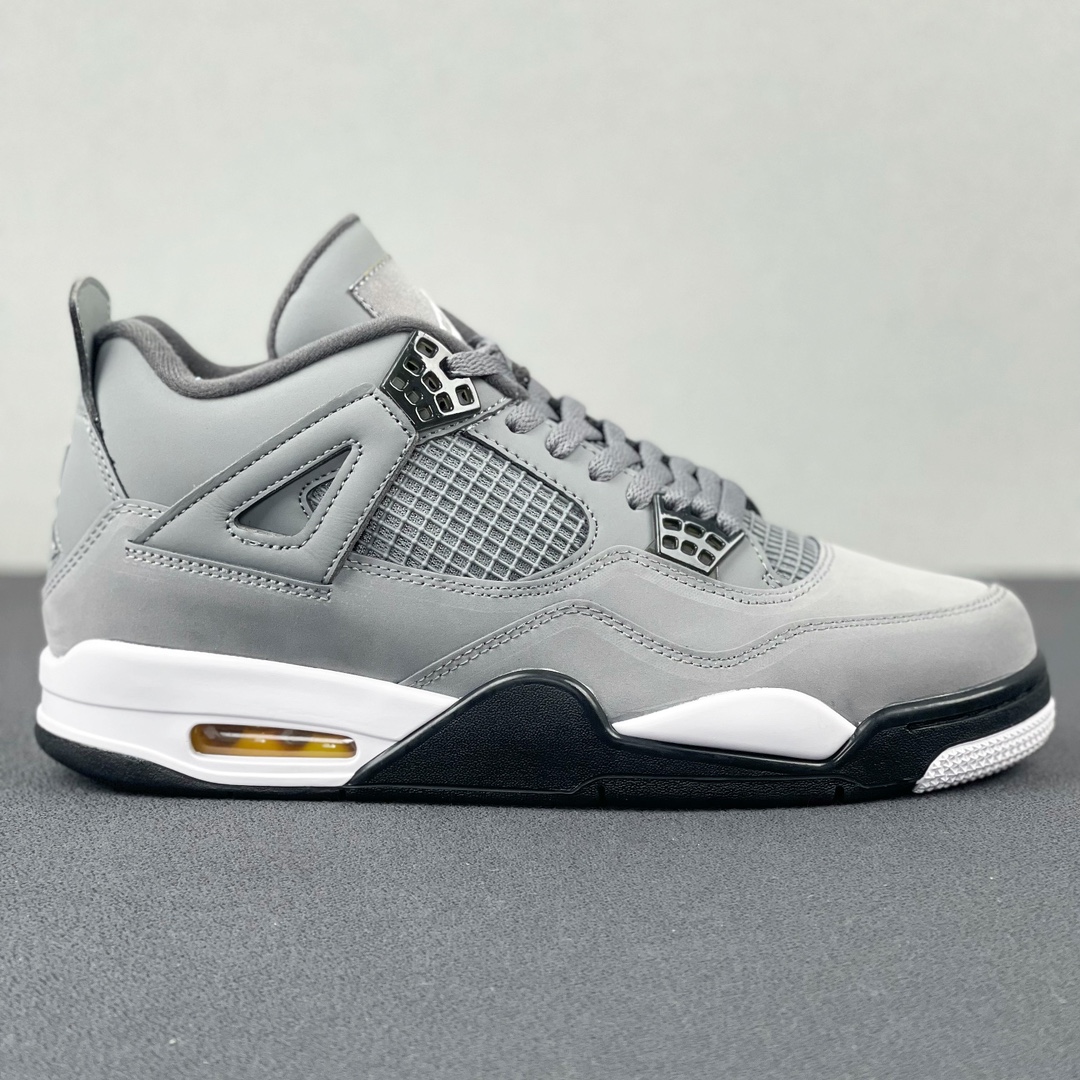 AJ4灰老鼠尺码:40.5-48.5纯原版AirJordan4CoolGreyAJ4灰老鼠酷灰麂皮308