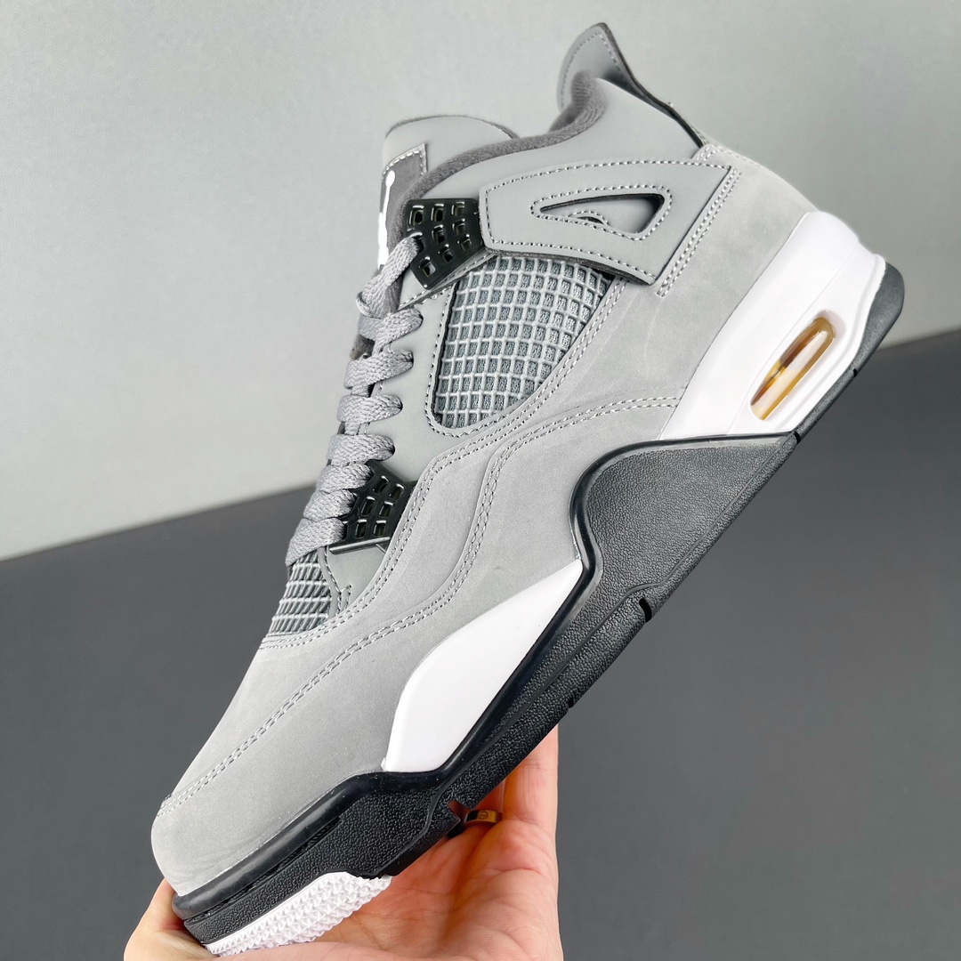 AJ4灰老鼠尺码:40.5-48.5纯原版AirJordan4CoolGreyAJ4灰老鼠酷灰麂皮308