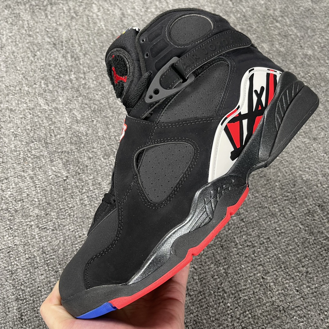 AJ8季后赛尺码:40.5-47.5纯原-AirJordan8RetroAJ8季后赛黑色复古男子高帮篮球