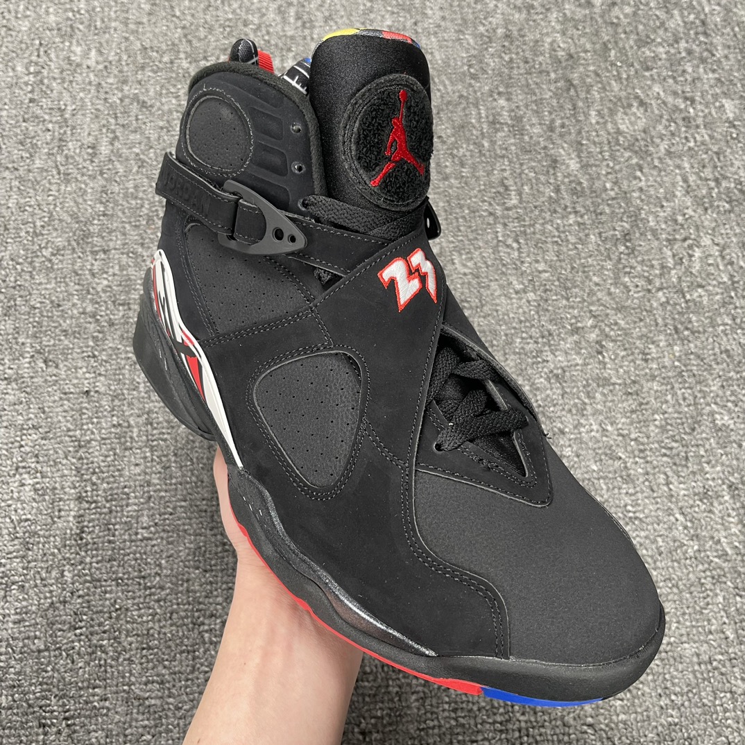 AJ8季后赛尺码:40.5-47.5纯原-AirJordan8RetroAJ8季后赛黑色复古男子高帮篮球